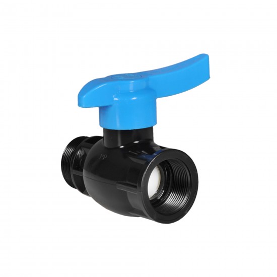PP Compression Connecting Valve with Plastic Ball